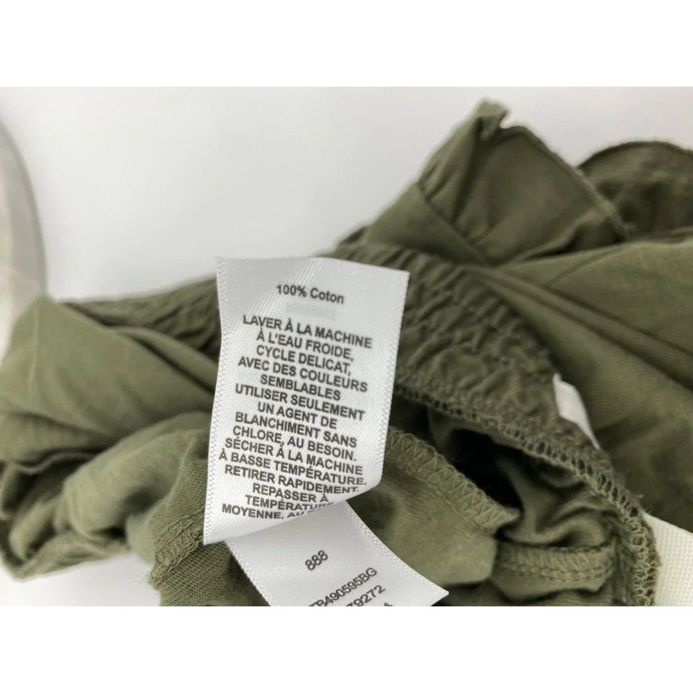 Treasure and Bond Kids Girls Ruffle‎ Hem Shorts Olive Green Size L (10/12)